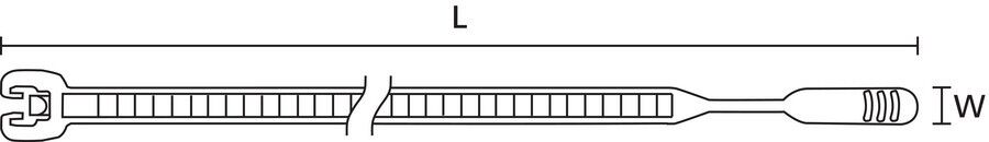 Kabelbinder Q18R-PA66-NA-C1