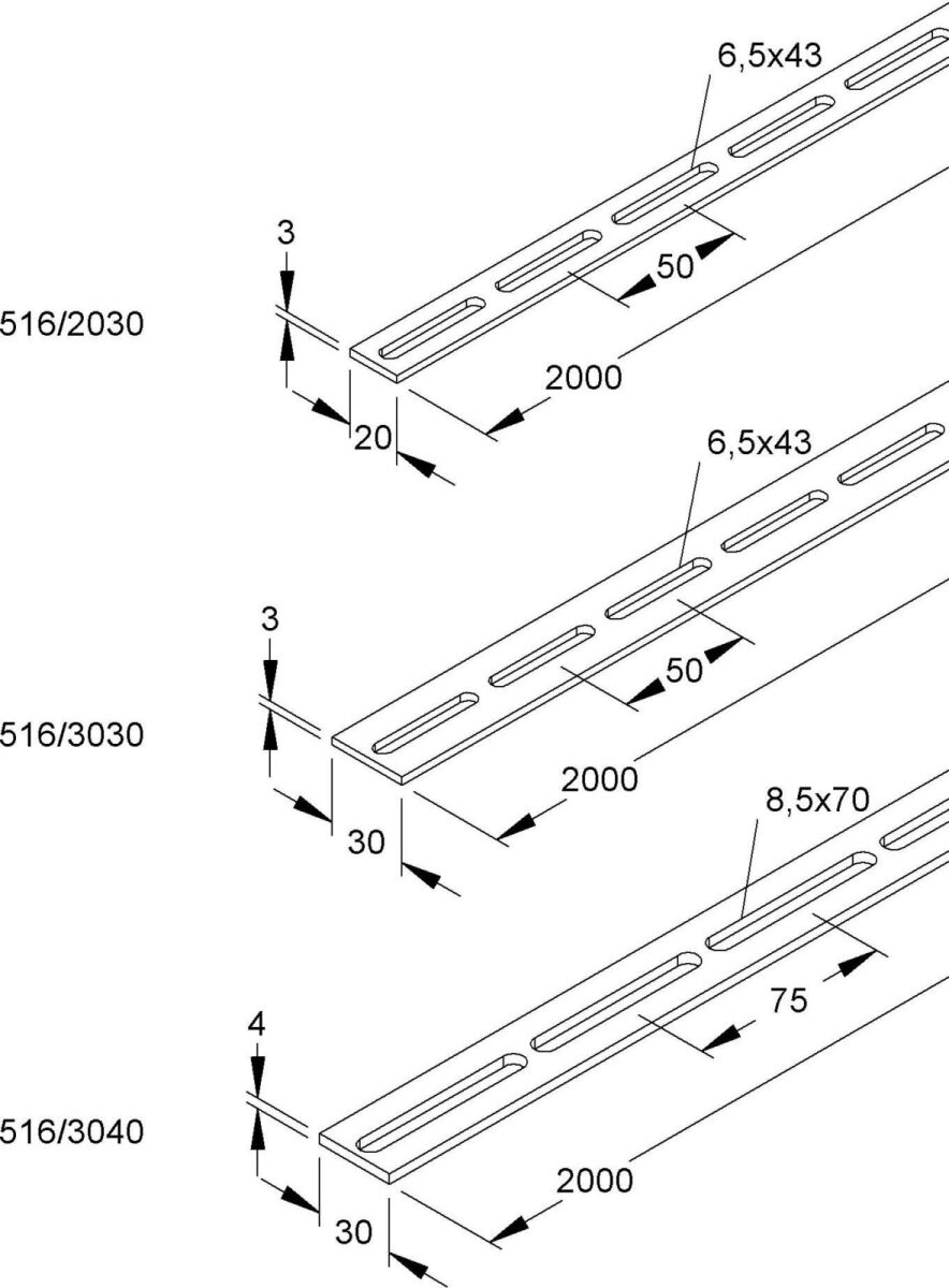 Schlitzbandeisen 516/3030