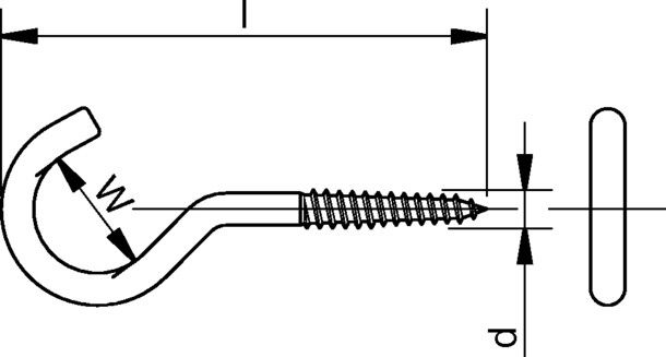 Deckenhaken Art. 17 2036/001/01 100