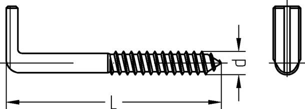 Schraubhaken Art.7 2191/001/01 5,8x70