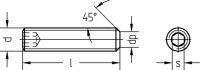 Gewindestift, Innen-6-Kant 3358/000/01 10x20