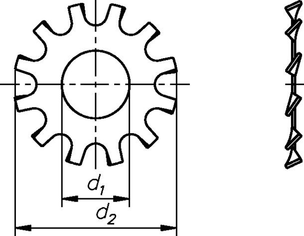 Zahnscheibe Form A A2 3397/000/01 6,4
