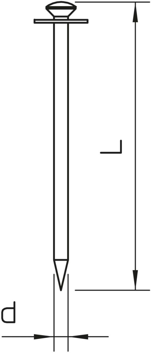 IMPU-Stahlnadel 500 50