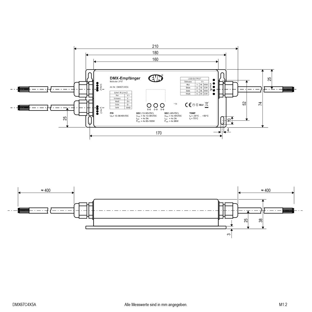 DMX-Controller DMX67C4X5A
