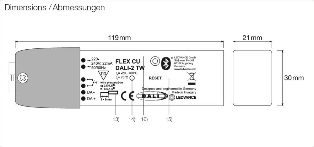 DALI-2 Steuergerät FLEX CU DALI-2 TW