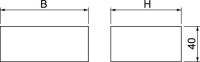 Schaumstoffdichtung PLM CO 0810