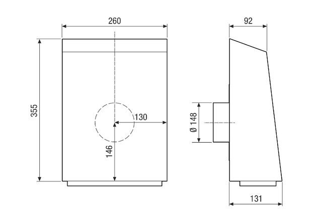 Außenwand-Radialventilator AWV 15/2 EC