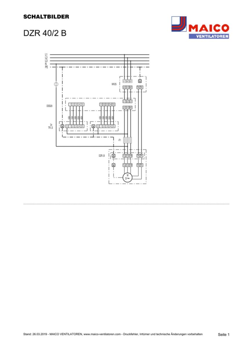 Axial-Rohrventilator DZR 40/2 B