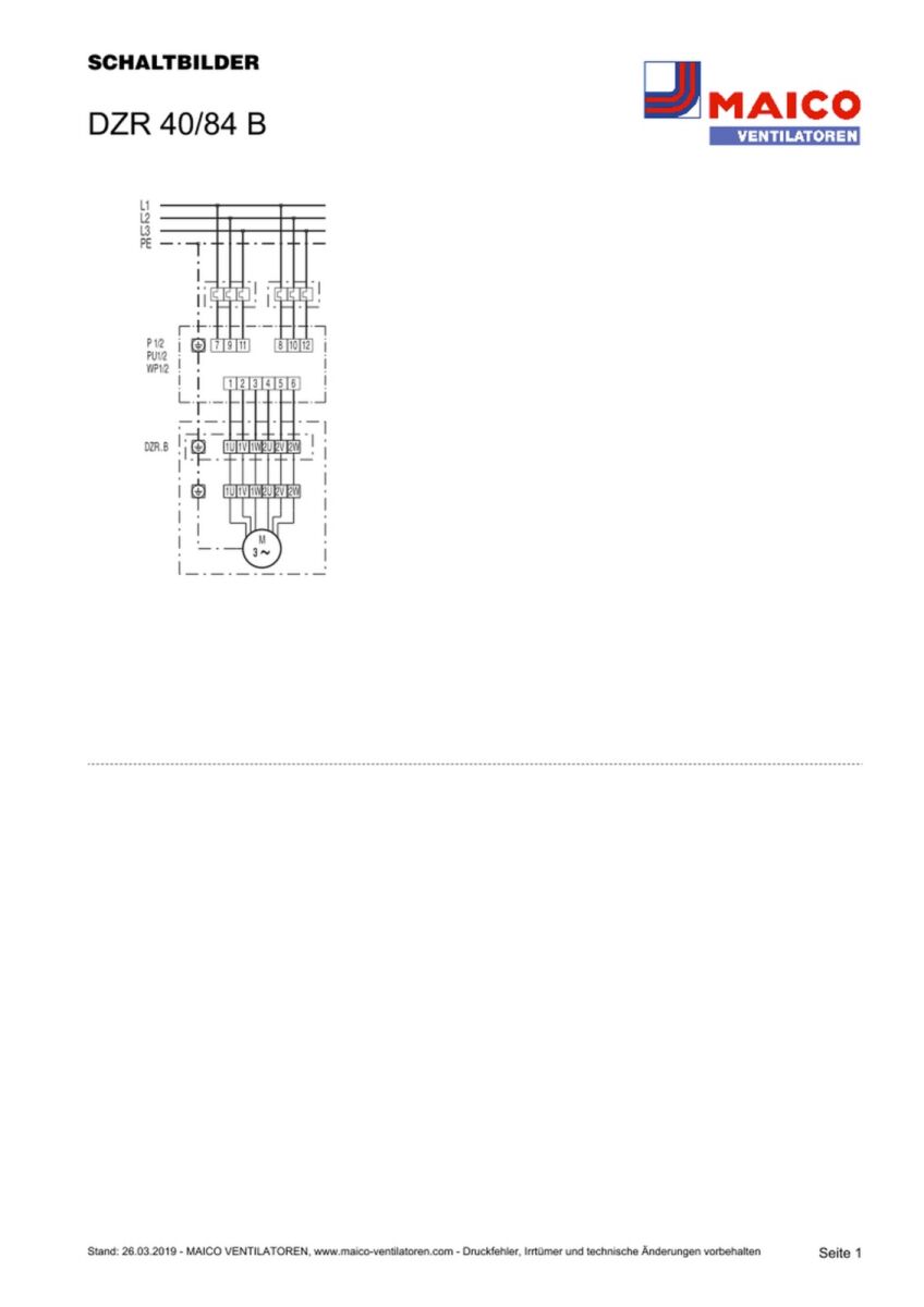 Axial-Rohrventilator DZR 40/84 B