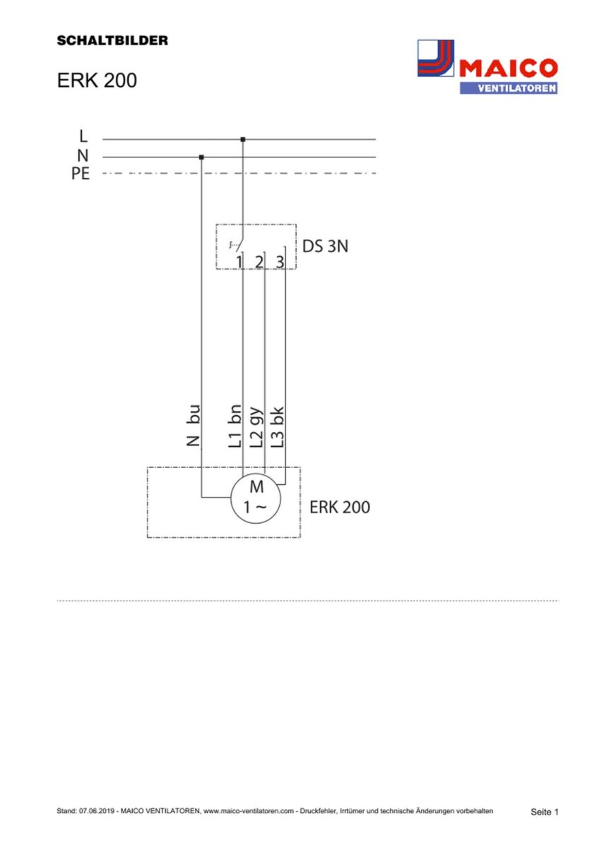 Diagonal-Ventilator ERK 200