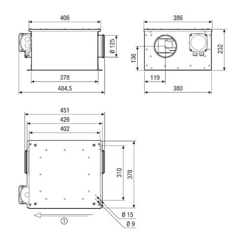 Lüftungsbox ESR 12-3 EC