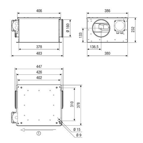 Lüftungsbox ESR 16-3 EC