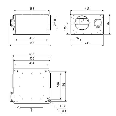 Lüftungsbox ESR 20-3 EC