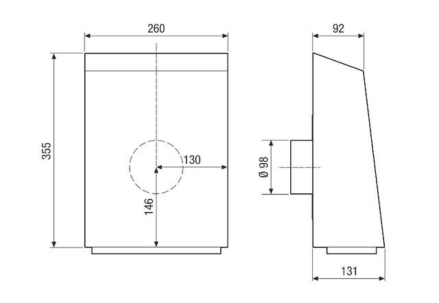 Radial-Außenwandventilator AWV 10/2 EC