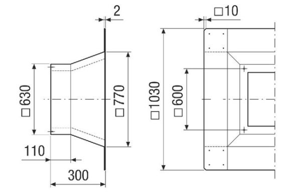 Flachdachsockel SOFI 40-45 Flachdachsockel SOFI 40-45