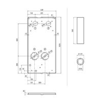 Aufputz Rohbaumontage-Set WS 75 RSAP