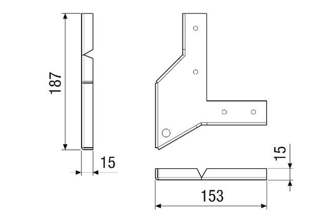 Deckenmontagewinkel DMW-MV4555-CM