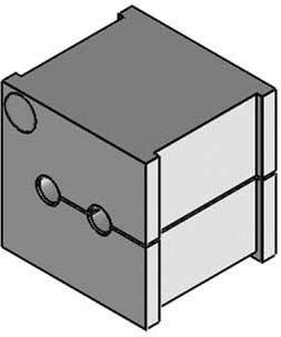 Kabeldurchführungstülle KT 2/2 grau Kabeldurchführungstülle KT 2/2 grau