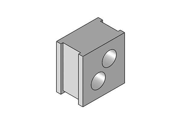Verschraubung QT 2/6,5 grau Verschraubung QT 2/6,5 grau