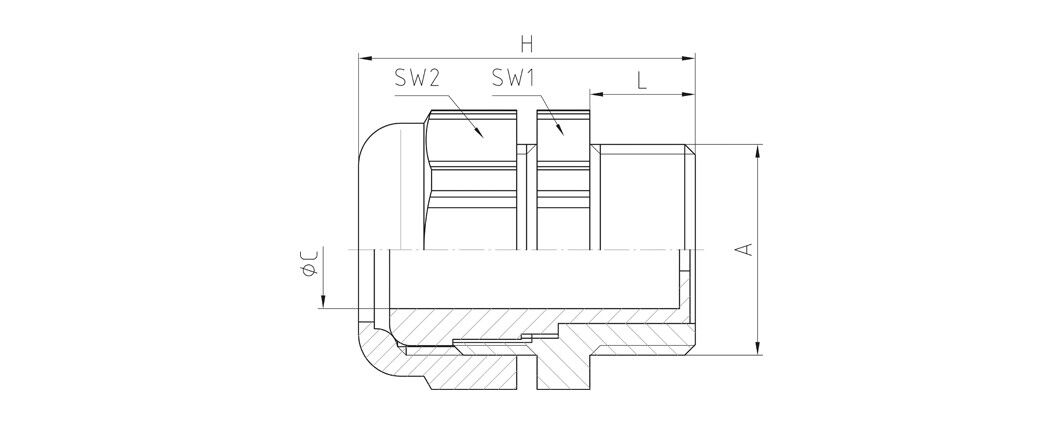 Kabelverschraubung 18M166595 T
