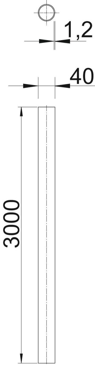 Edelstahlrohr S40W A4