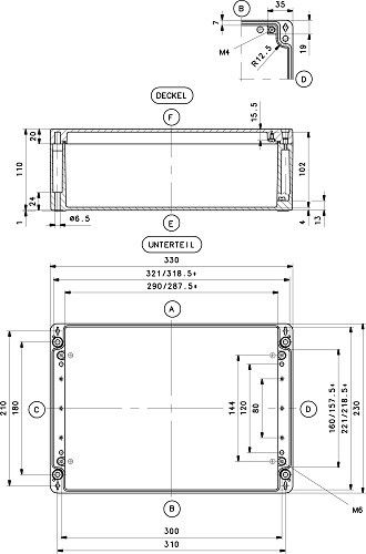 Aluminium Gehäuse GEH.CA-380 UNL. Aluminium Gehäuse GEH.CA-380 UNL.