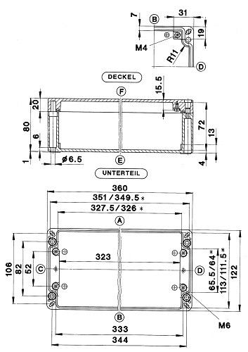 Aluminium Gehäuse GEHCA-250UNLVKS-SET Aluminium Gehäuse GEHCA-250UNLVKS-SET