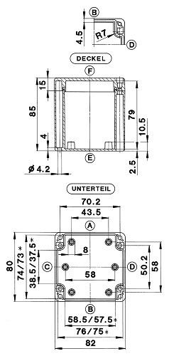 Polycarbonatgehäuse GEH.KPL.CT-561 T Polycarbonatgehäuse GEH.KPL.CT-561 T