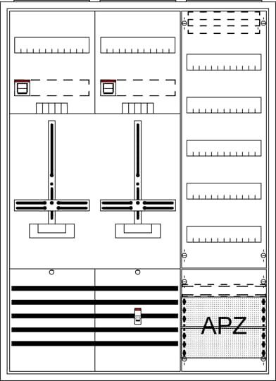 Komplettschrank, AP DA37TG Komplettschrank, AP DA37TG