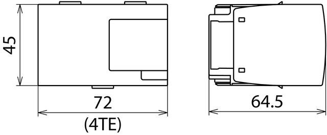 Funkenstrecken-Schutzmodul DSE MOD NG 2P 60