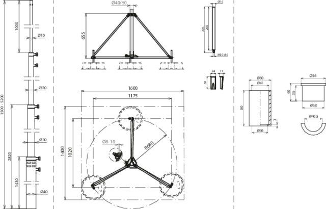 Fangstange FS T D40 4.2 #105710