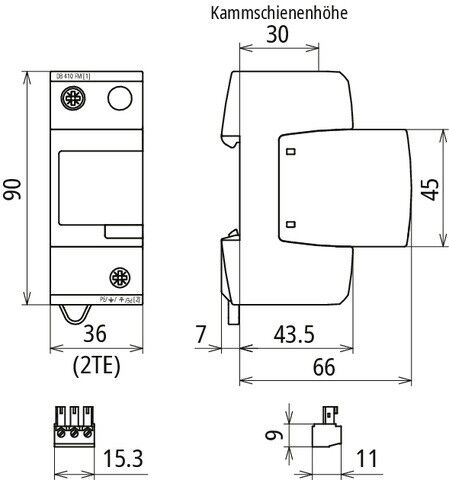 Kombi-Ableiter Typ1+2 DV M2 880 FM