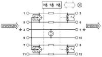 Überspannungsschutzgerät PT-IQ-2X2+F-12DC-UT