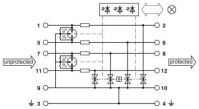 Überspannungsschutzgerät PT-IQ-4X1-48DC-UT