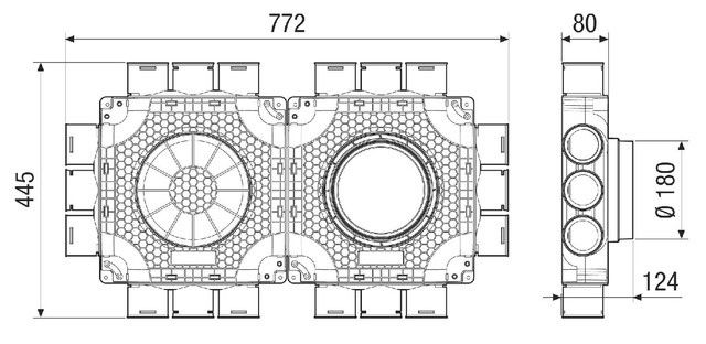 Luftverteiler doppelt MA-FDV18-63