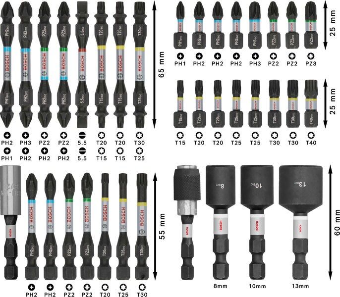 PRO Bit Set Impact 2608521U73VE(36)
