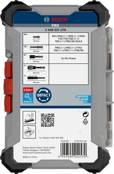 PRO Bit Set Impact 2608521U76VE(33)