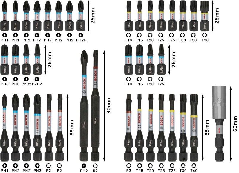 PRO Bit Set Impact 2608521U79VE(44)