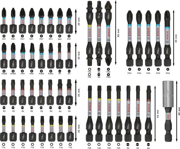 PRO Bit Set Impact 2608521U88VE(48)