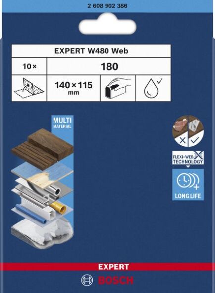Schleifblatt Expert 2608902386VE(10) Schleifblatt Expert 2608902386VE(10)