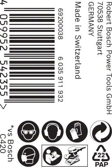 C470 Schleifpapier 2608900897