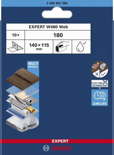 Schleifblatt Expert 2608902386VE(10)