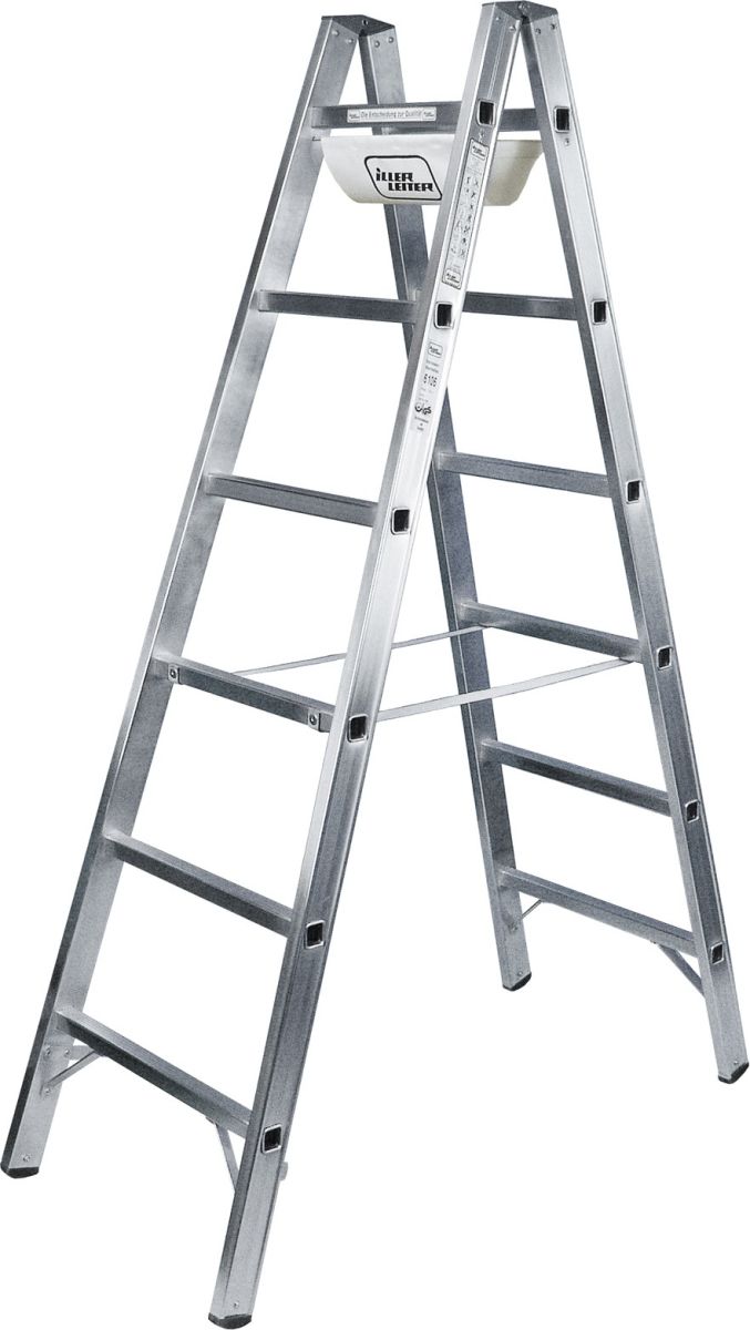 Sprossenstehleiter Alu 2x1 6112