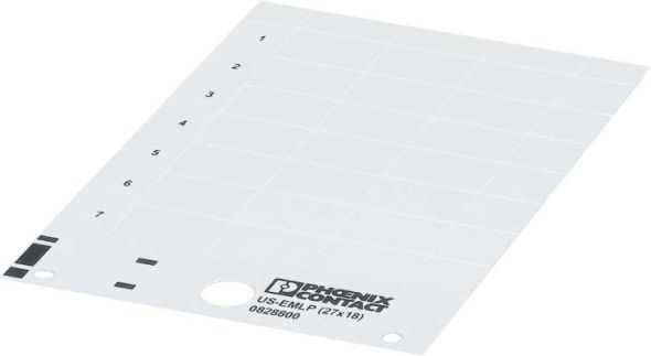 Kunststoffschild US-EMLP (40X10) YE