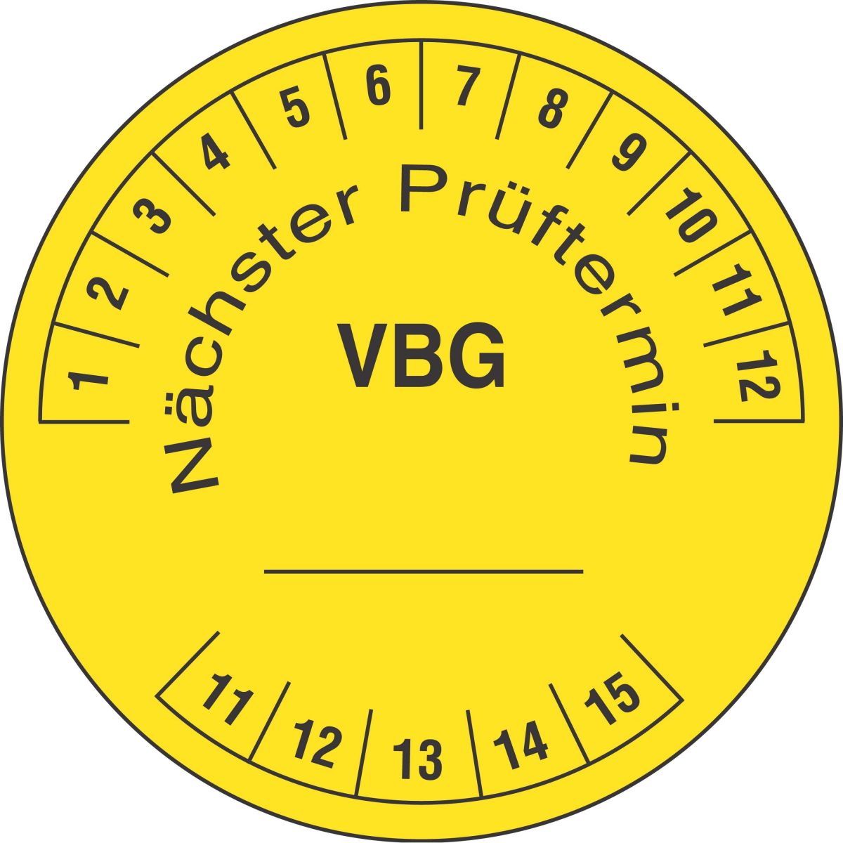 Prüfplakette PLD-VBG Prüfplakette PLD-VBG