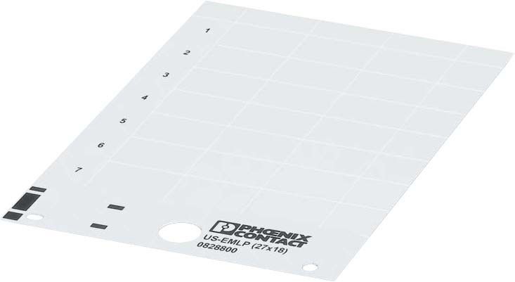 Kunststoffschild US-EMLP (40X10) YE
