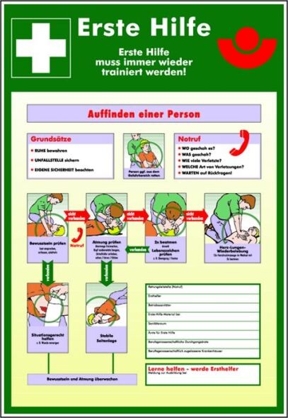 Erste-Hilfe Kennzeichnung 216/61 Erste-Hilfe Kennzeichnung 216/61