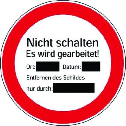 Wartungskennzeichnung 7202/52 Wartungskennzeichnung 7202/52