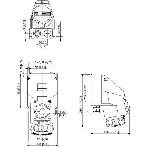 Schaltersteckdose 8571/11-407-S#276194