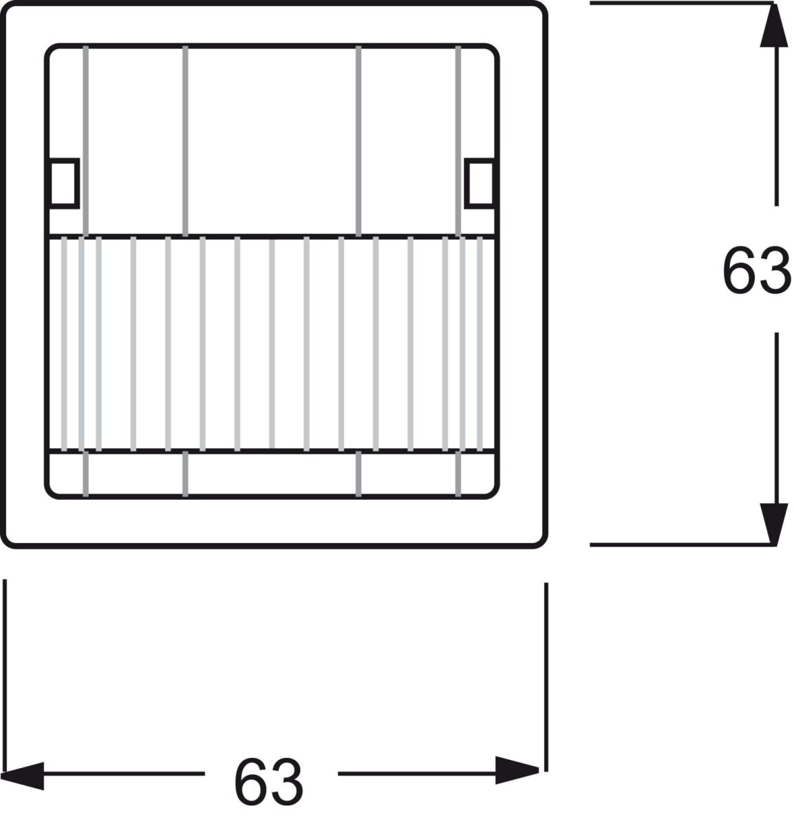 KNX-Bewegungsmelder-Sensor 6122/02-82-500